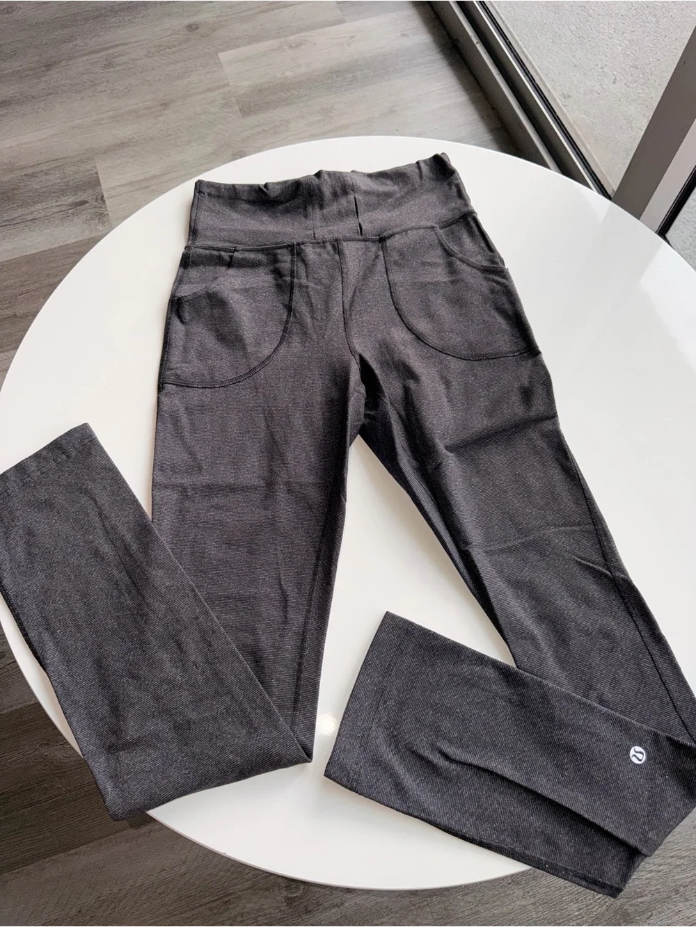 lululemon athletica skinny will Charcoal High-Rise Leggings with Front Pockets